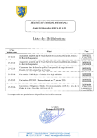 Liste des délibérations 04 Décembre 2025
